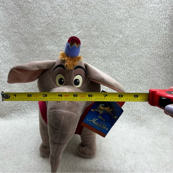 Disney Aladdin elephant plush Abu with paper tags 14" x 16" - Picture 7 of 13